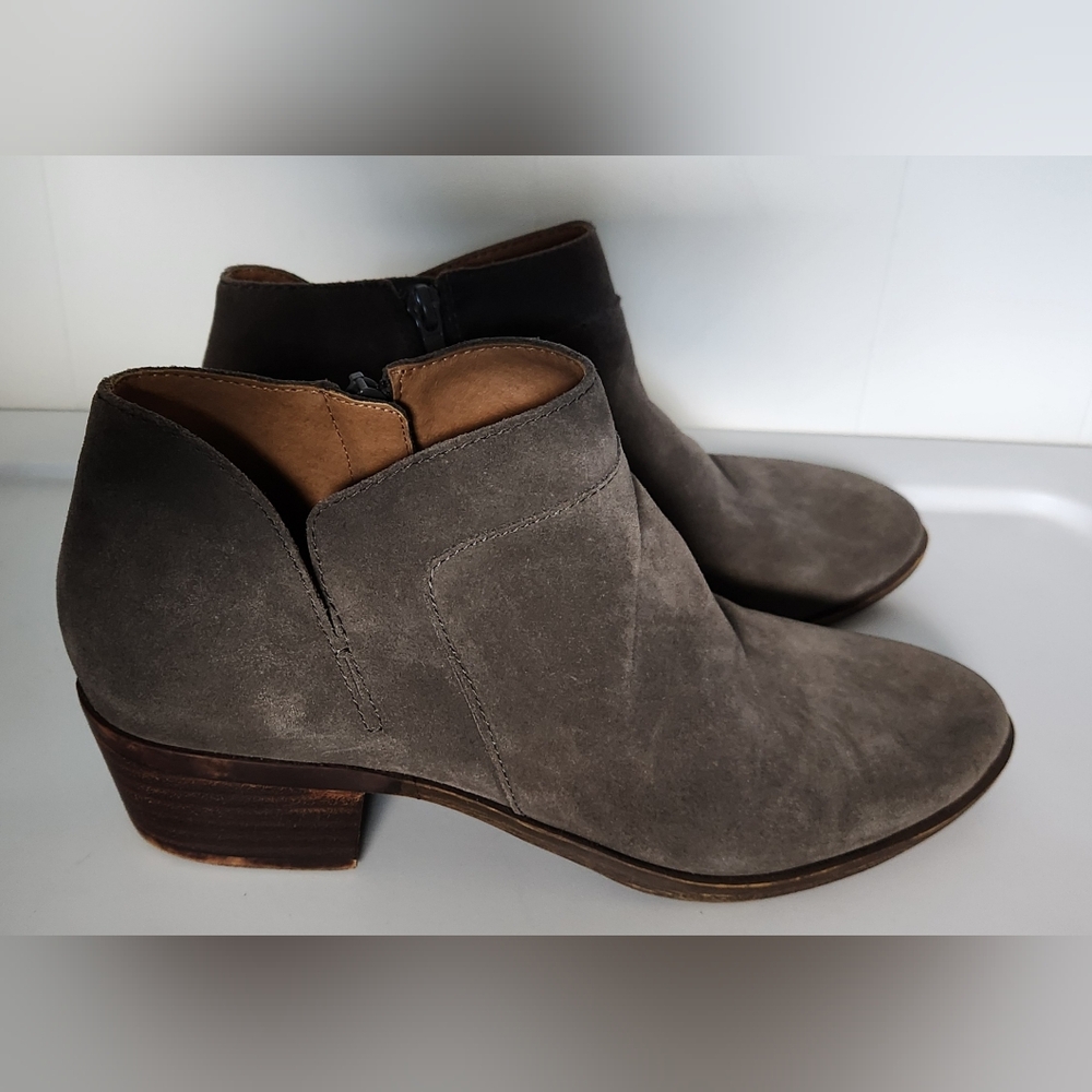 Lucky Brand Grey Suede Booties - Picture 10 of 14